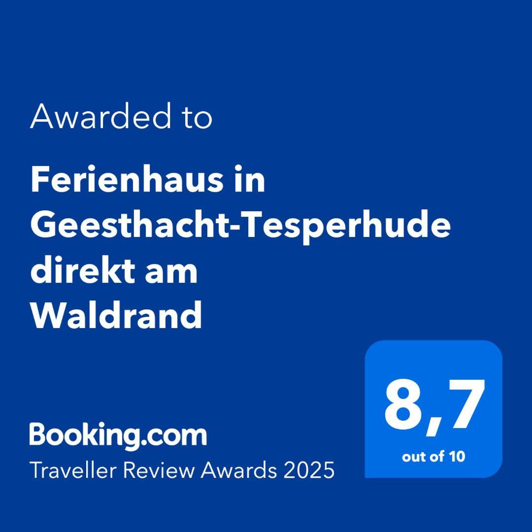 Ferienhaus In Geesthacht-Tesperhude Direkt Am Waldrand Экстерьер фото